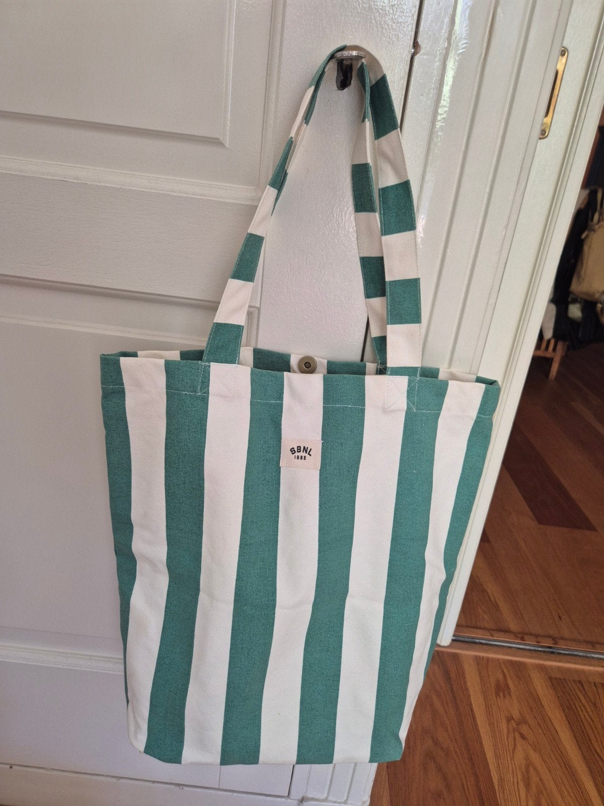 Sissy-Boy Strandtas of  Shopper Nieuw! Groen/Wit Gestreept, Ophalen of Verzenden, Nieuw, Groen, Shopper