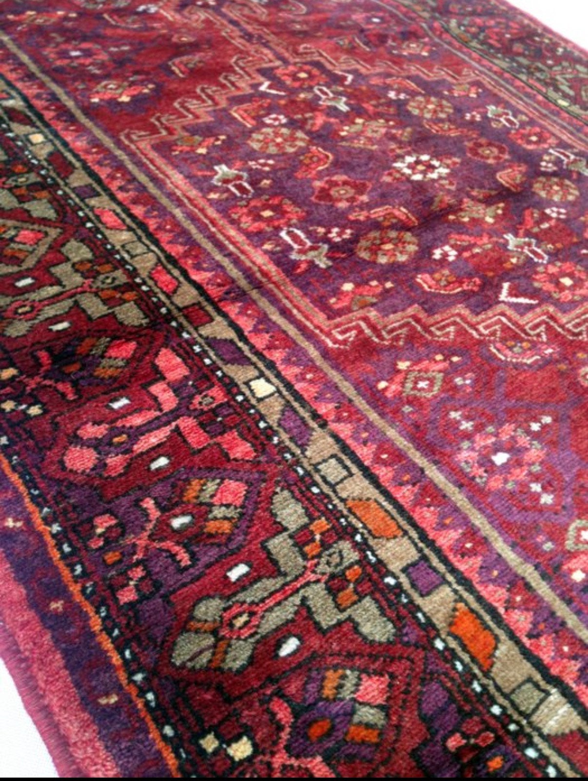 Perzisch tapijt Hamadan 140x230 uit Iran, Ophalen, Gebruikt, 100 tot 150 cm, 200 cm of meer
