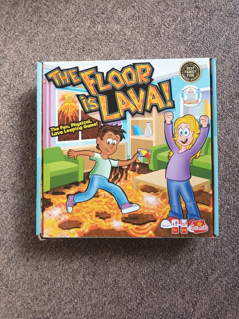 The Floor is Lava! - Leuk en actief gezelschapsspel, Drie of vier spelers, Ophalen, Zo goed als nieuw, Goliath