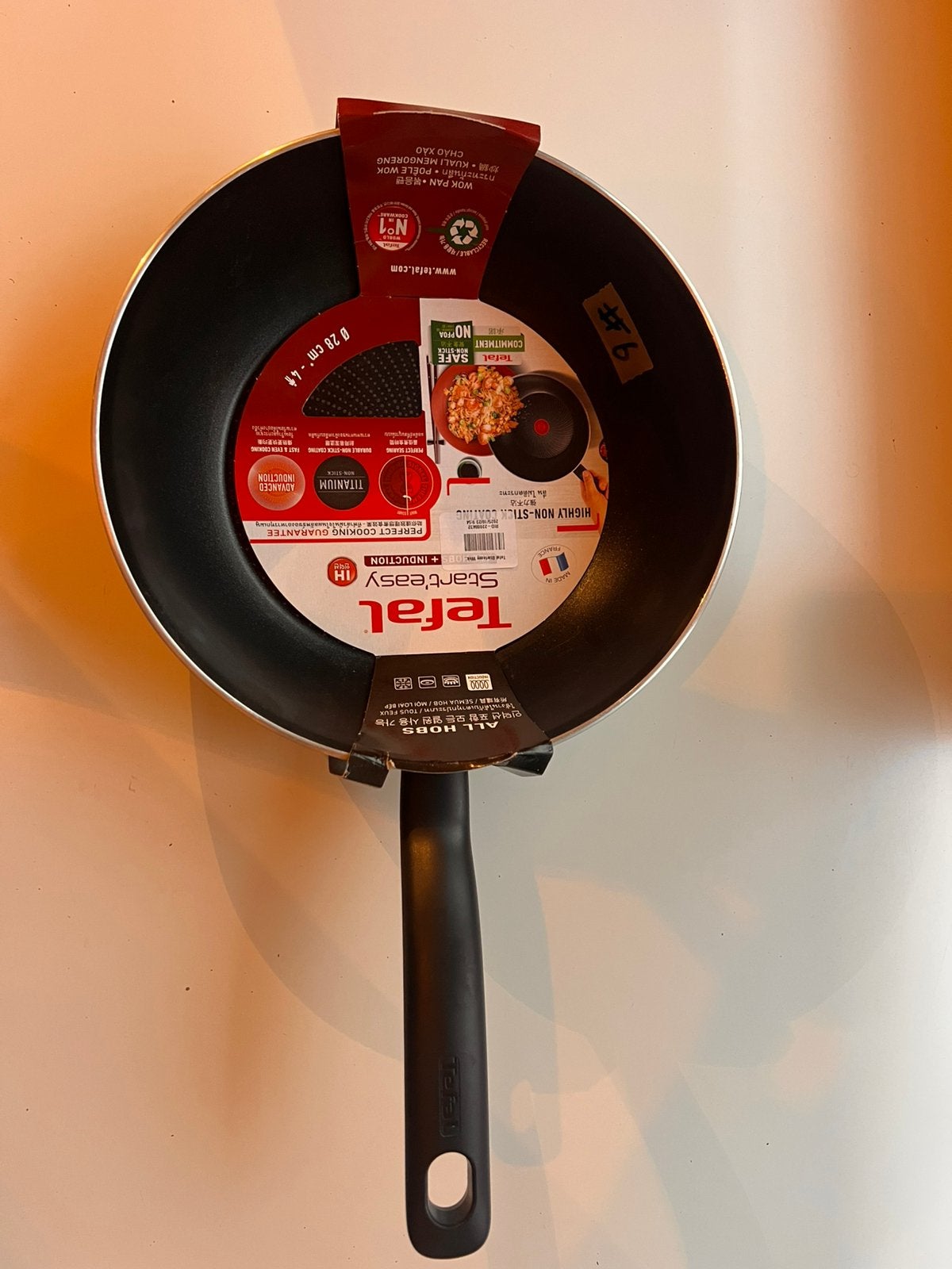 Tefal Wok 28cm NIEUW, Ophalen of Verzenden, Zo goed als nieuw
