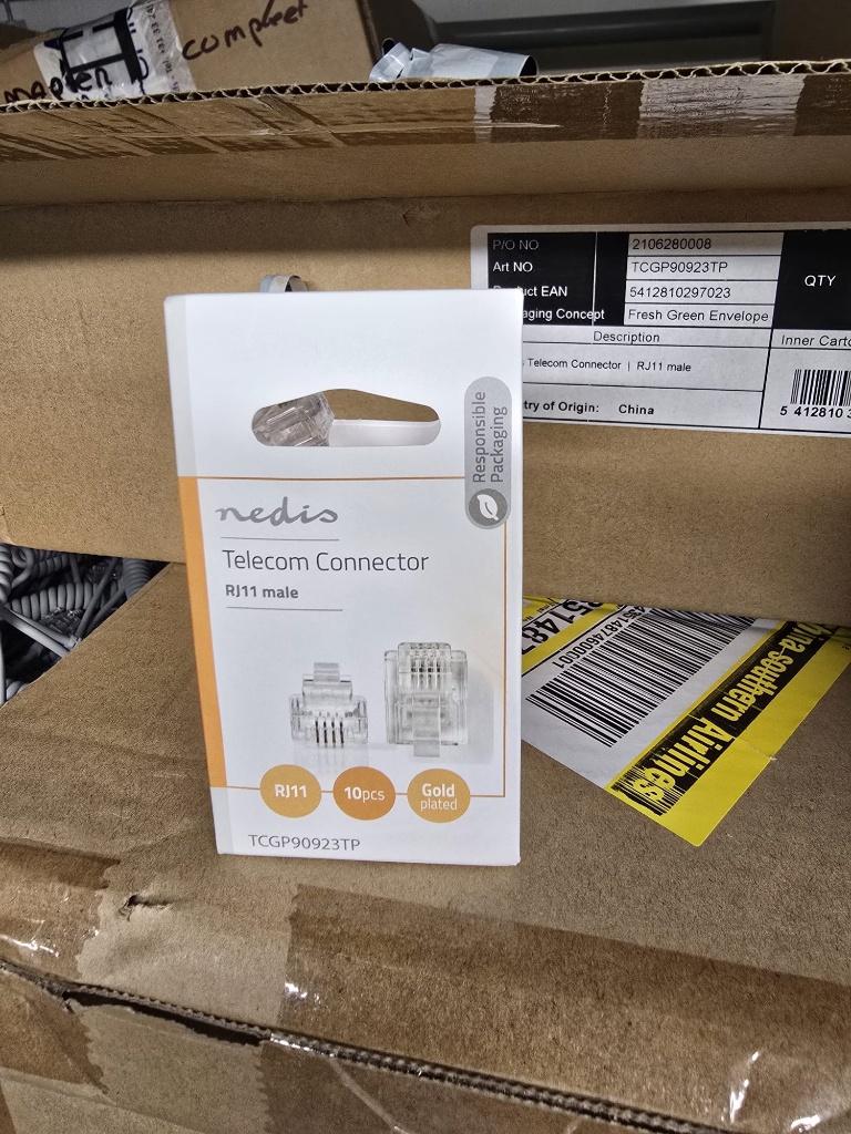 ≥ RJ-11 connector 1200 stuks — Zenders en Ontvangers — Marktplaats