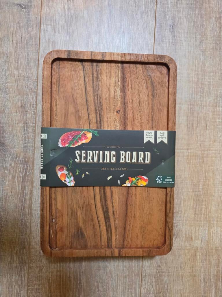 4 x snijplank / serveerplank hout, Ophalen of Verzenden, Nieuw, Glas of Kopje