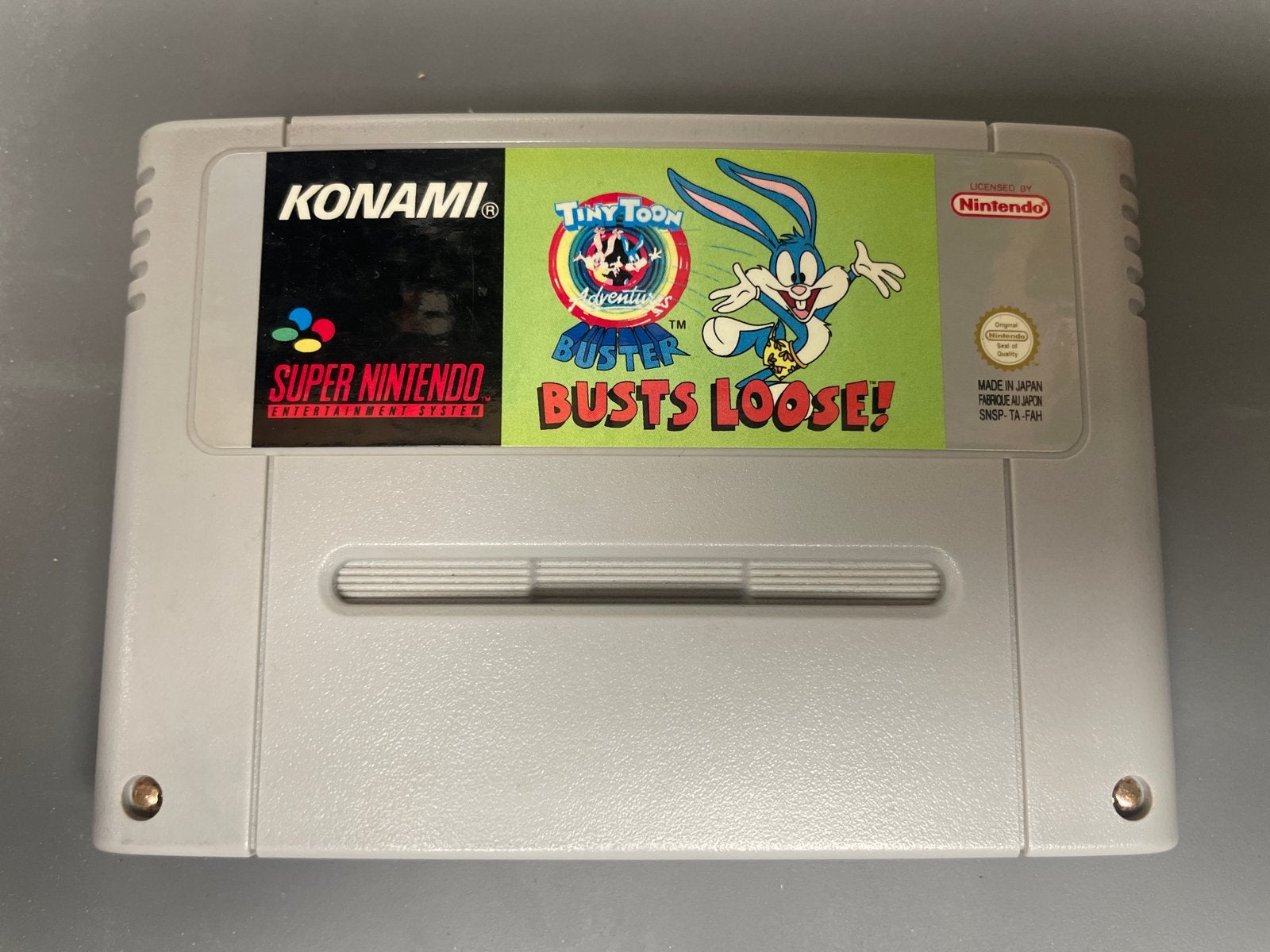 Konami Tiny Toon Adventures: Buster Busts Loose! SNES, Gebruikt, Verzenden, 1 speler, Platform