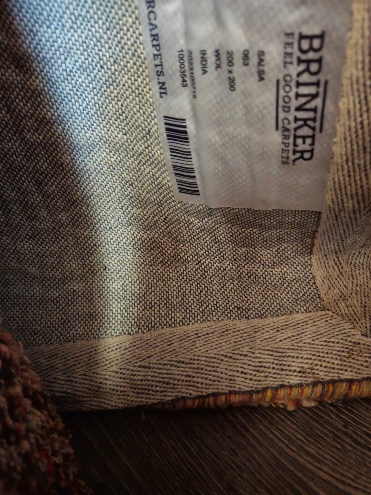 Brinker Salsa Vloerkleed 200x200 cm - Kleurrijk Wol, 150 tot 200 cm, Vierkant, Nieuw, Ophalen of Verzenden