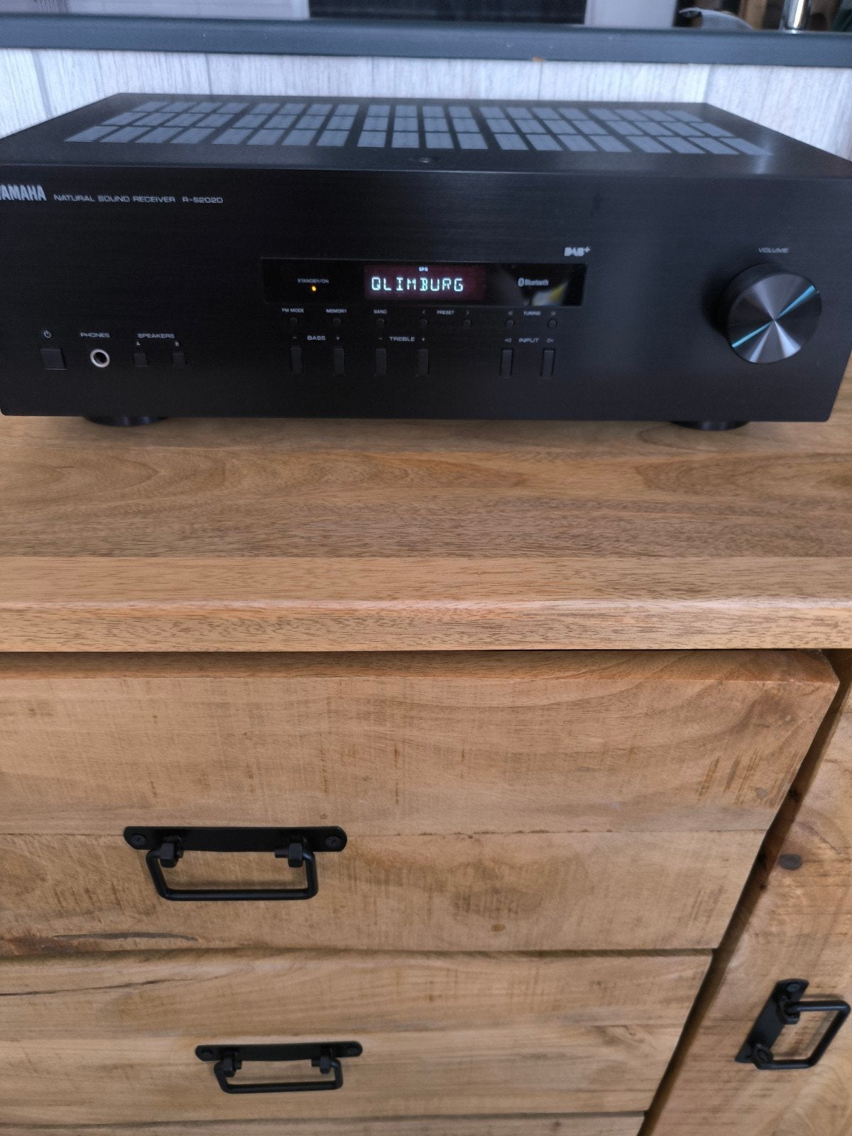 Yamaha R-S202D Receiver met 2 Bose vloerstaande speakers, Ophalen of Verzenden