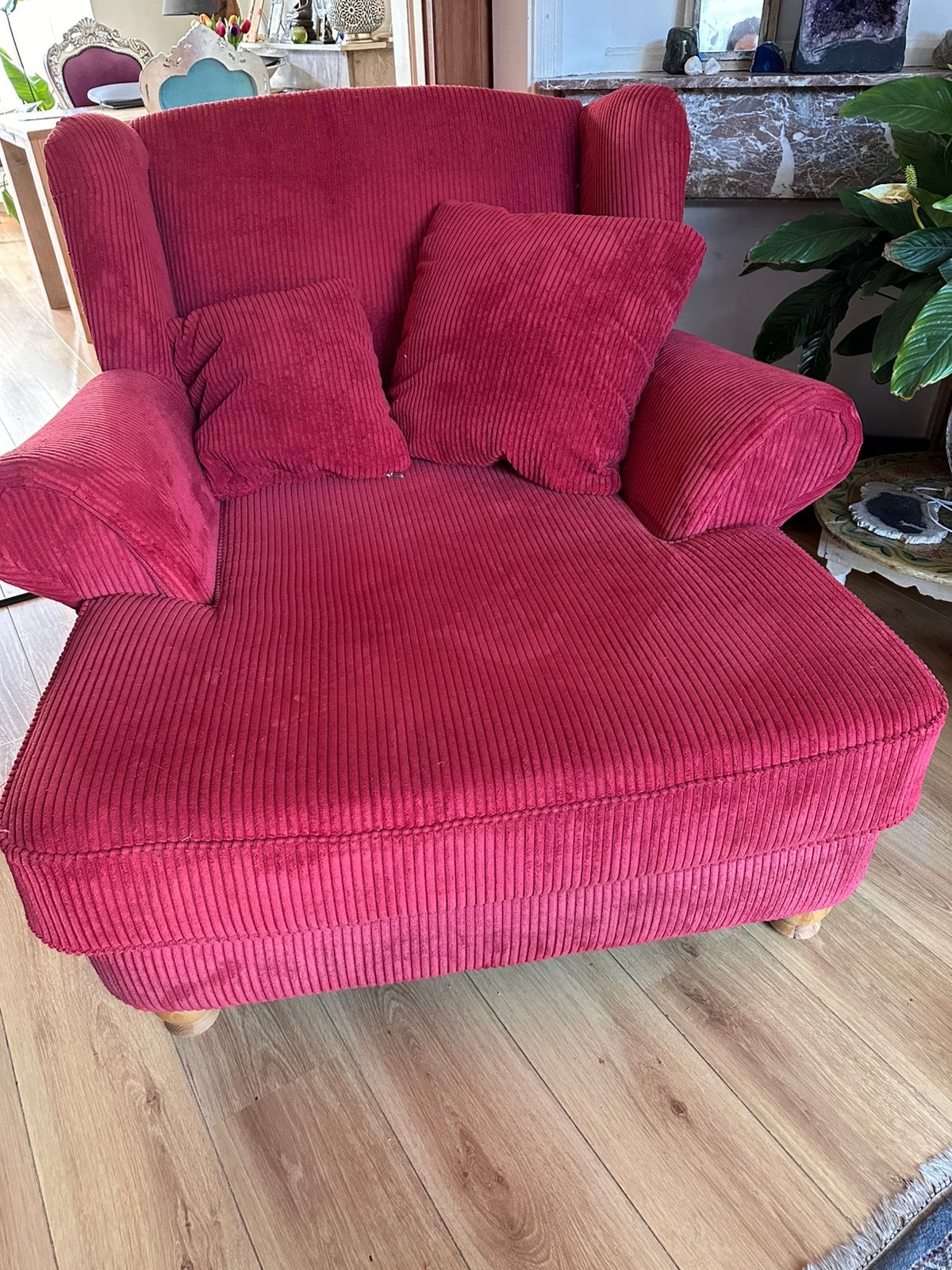 Love seat ribstof, Ophalen, Gebruikt, 125 tot 150 cm