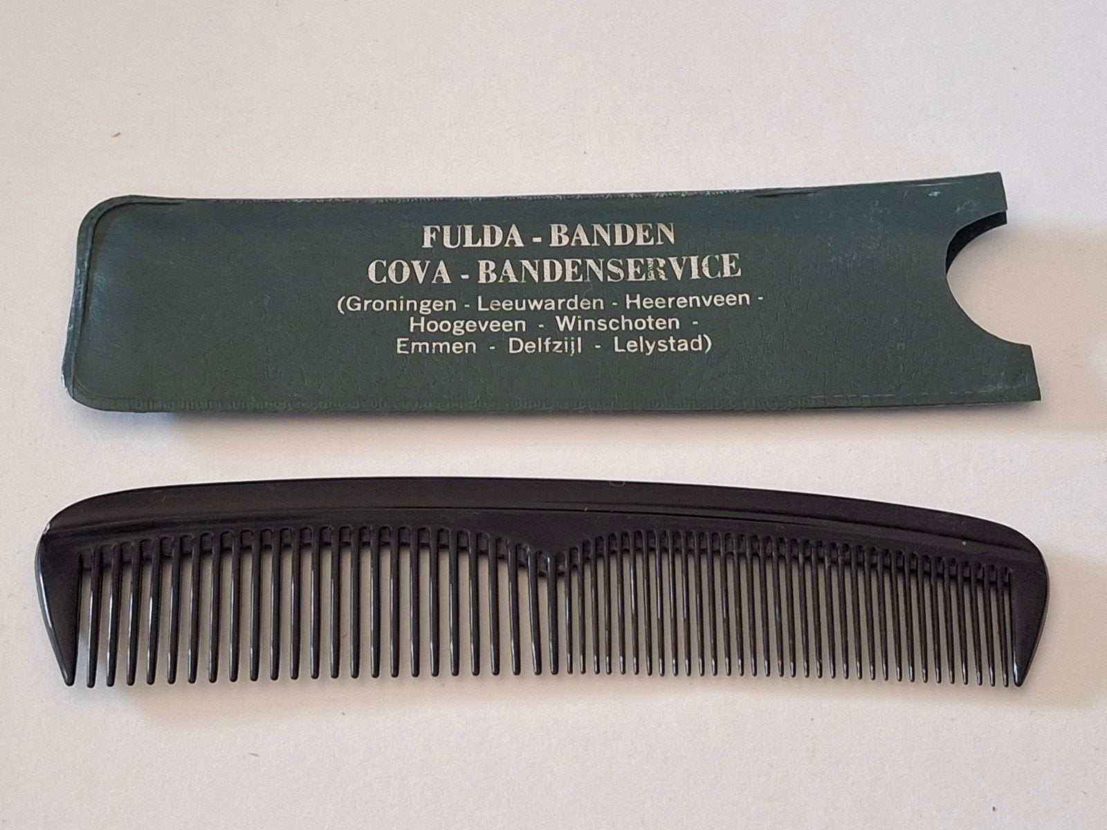Reclame Haarkammetje / Fulda Banden Cova Groningen, Ophalen of Verzenden, Zo goed als nieuw