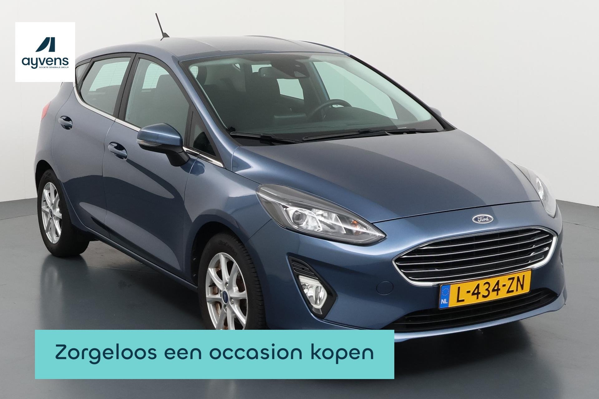 Ford Fiesta 1.0 EcoBoost Hybrid Titanium X Comfort en techni, Auto's, Voorwielaandrijving, Gebruikt, Euro 6, Blauw