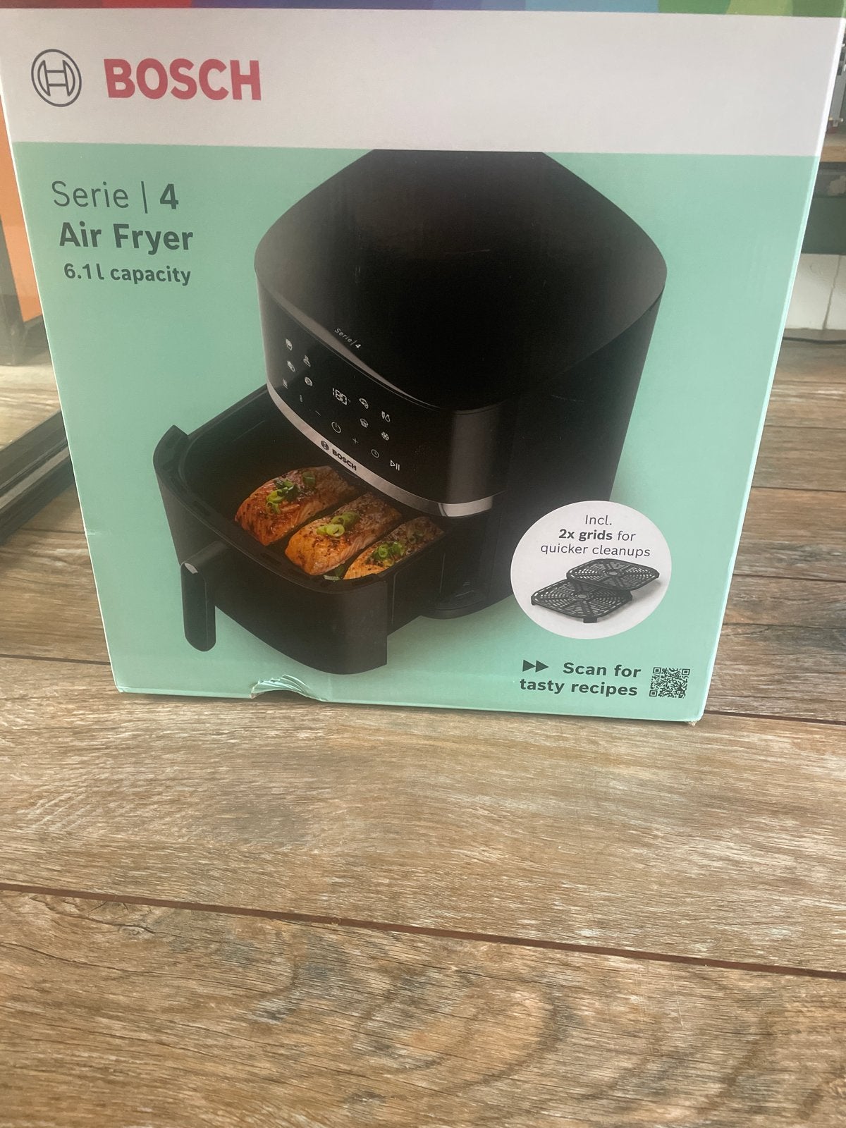 Bosch Serie 4 Airfryer 6.1L - Nieuw in doos, Ophalen of Verzenden, Nieuw, Airfryer XXL, 1500 gram of meer