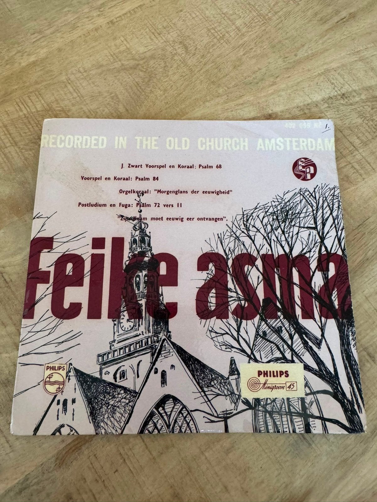 Feike Asma - J. Zwart Voorspel en Koraal: Psalm 68, Gebruikt, 7 inch, Ophalen of Verzenden, EP