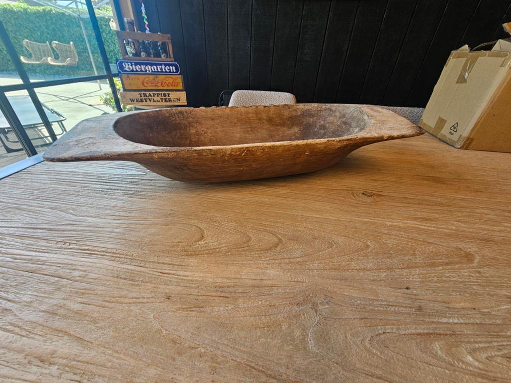 Houten trog., Ophalen, Gebruikt, Schaal, Rechthoekig