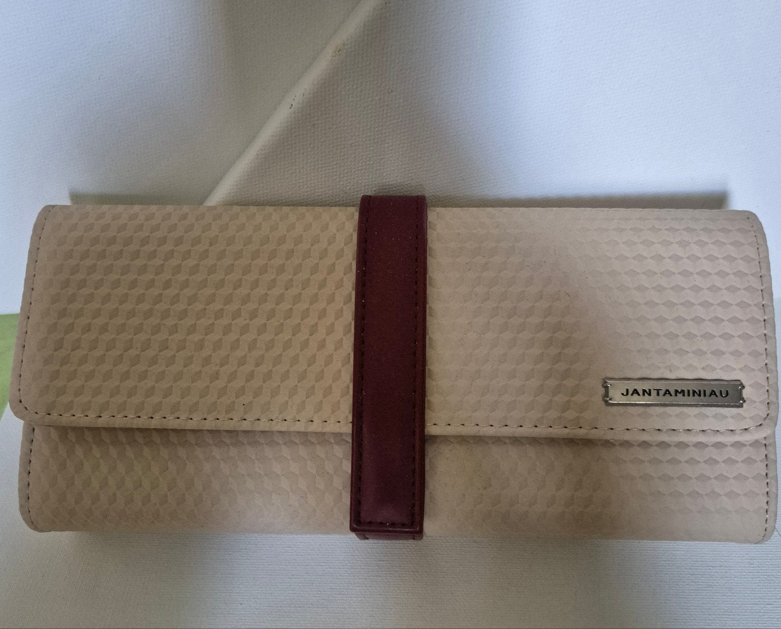 JANTAMINIAU x KLM Clutch / Avondtasje - Beige, Ophalen of Verzenden, Beige, Avondtasje