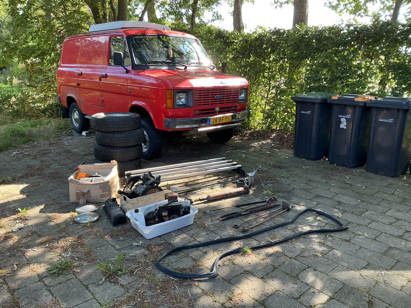 De Ford Transit MK2 4x4 SIRA VVS oldtimer camper, foto 11