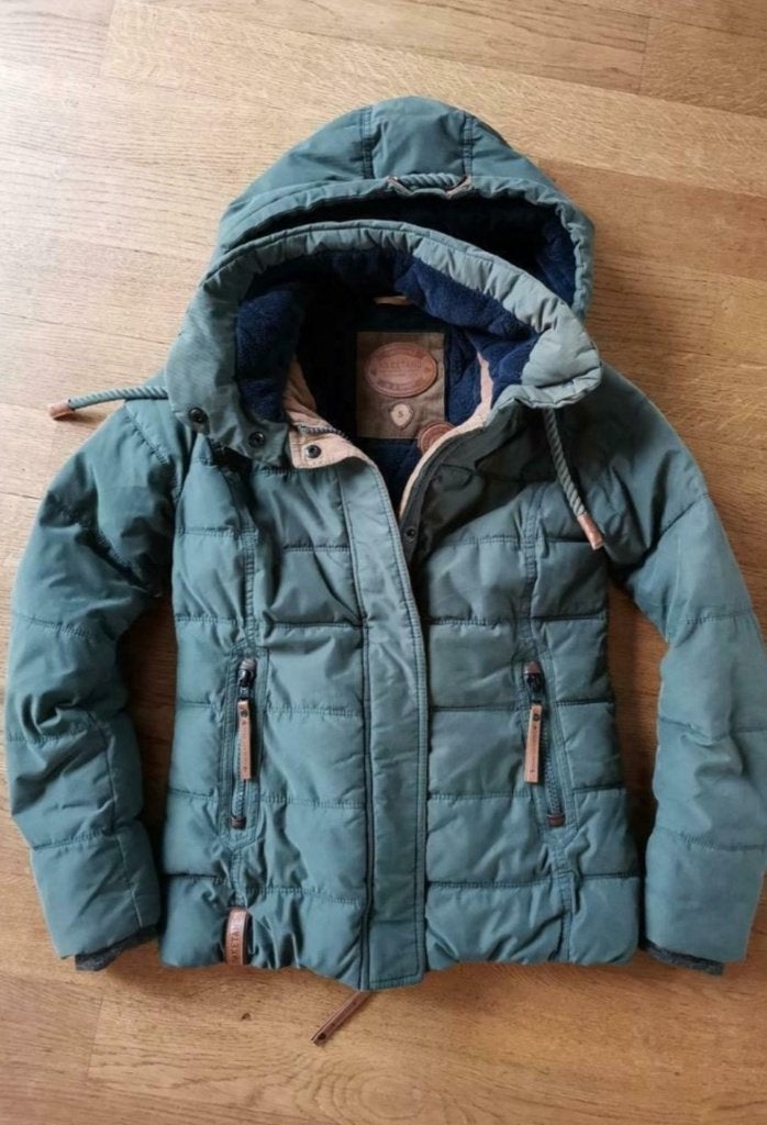 Naketano Winterjas Maat S, Kleding | Dames, Blauw, Ophalen of Verzenden, Zo goed als nieuw, Maat 36 (S)