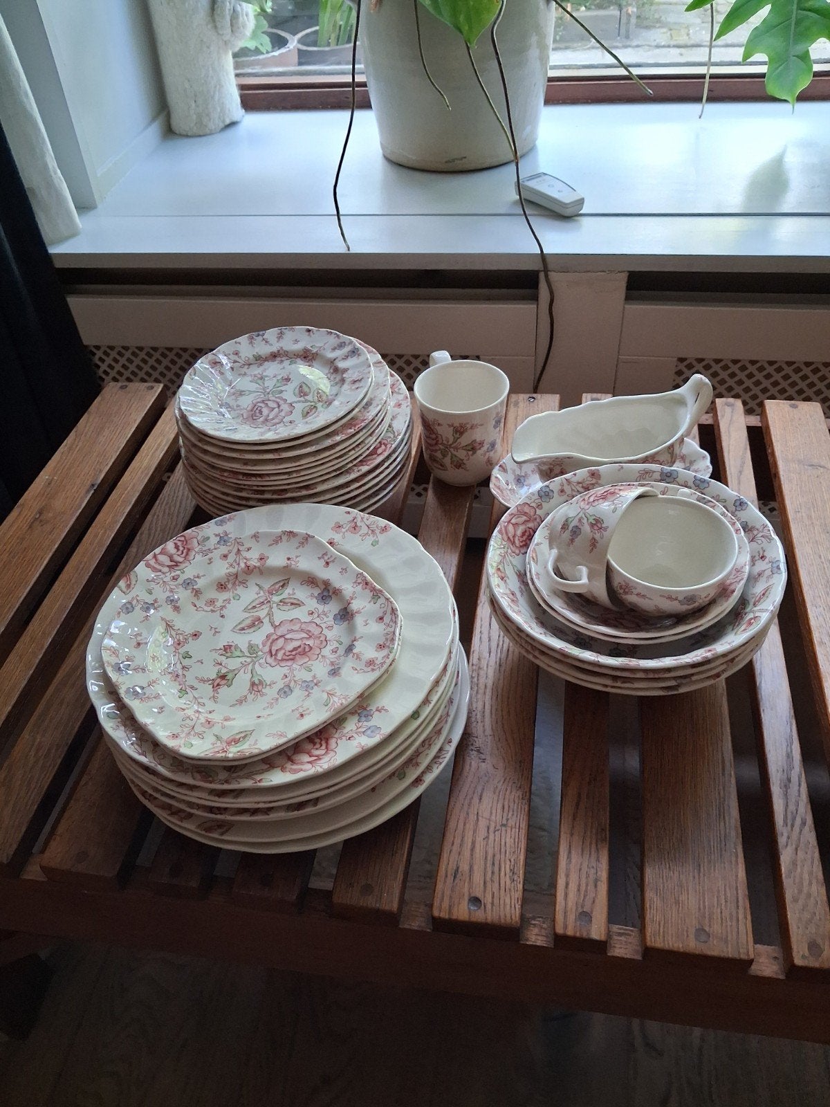rozen servies Johnson bros, Ophalen