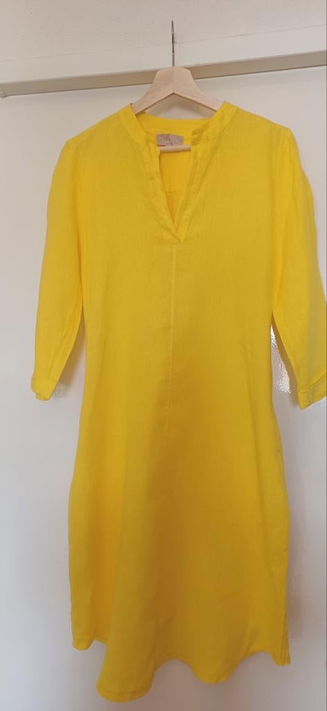 Zomerse linnen jurk, Esvivid, small, Ophalen of Verzenden, Nieuw, Maat 36 (S), Knielengte