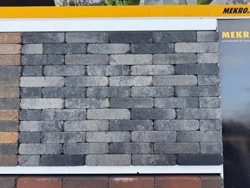 stonique trommel waalformaat 7cm grijs/zwart, Klinkers, Nieuw, Ophalen of Verzenden, 10 m² of meer