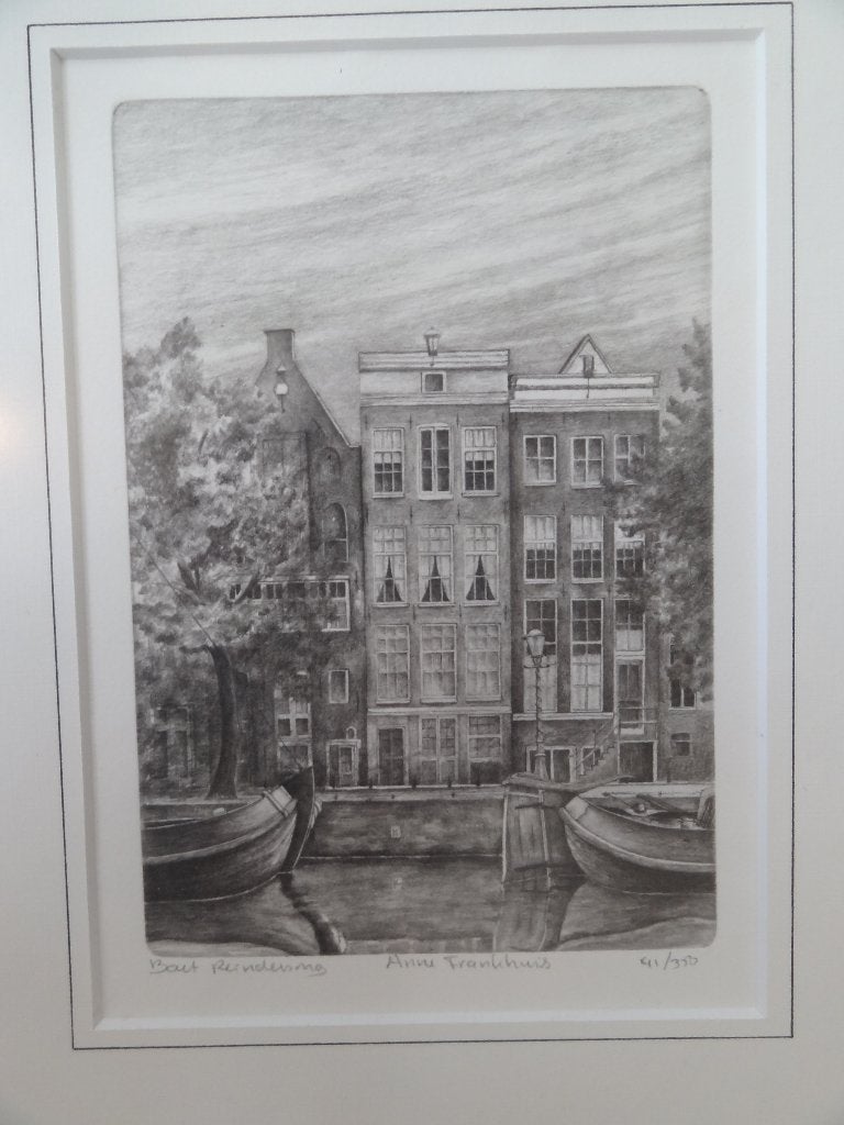 ets Anne Frankhuis Prinsengracht, Bart Reindersma 41-350, Stadsgezicht, Ingelijst, 1950 - 1999, Verzenden