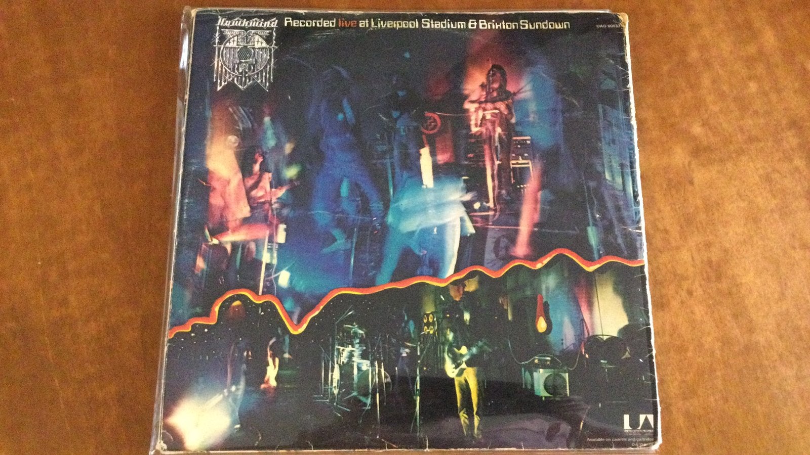 Dubbel lp Hawkwind, Cd's en Dvd's, Vinyl | Rock, LP, Gebruikt, Ophalen of Verzenden, 12 inch
