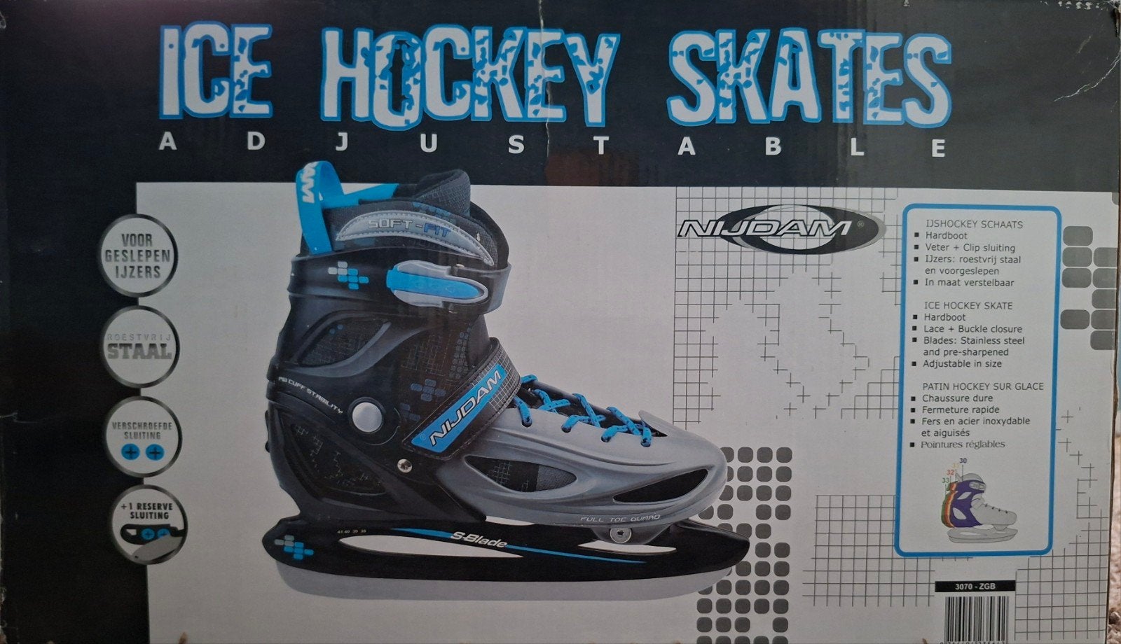 Ice hockey skates, Ophalen, Zo goed als nieuw, IJshockeyschaatsen, Nijdam