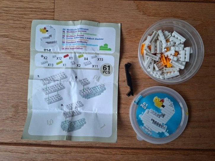 Miniblocks bouwfiguur zwaan, Kinderen en Baby's, Ophalen, Gebruikt, Overige merken