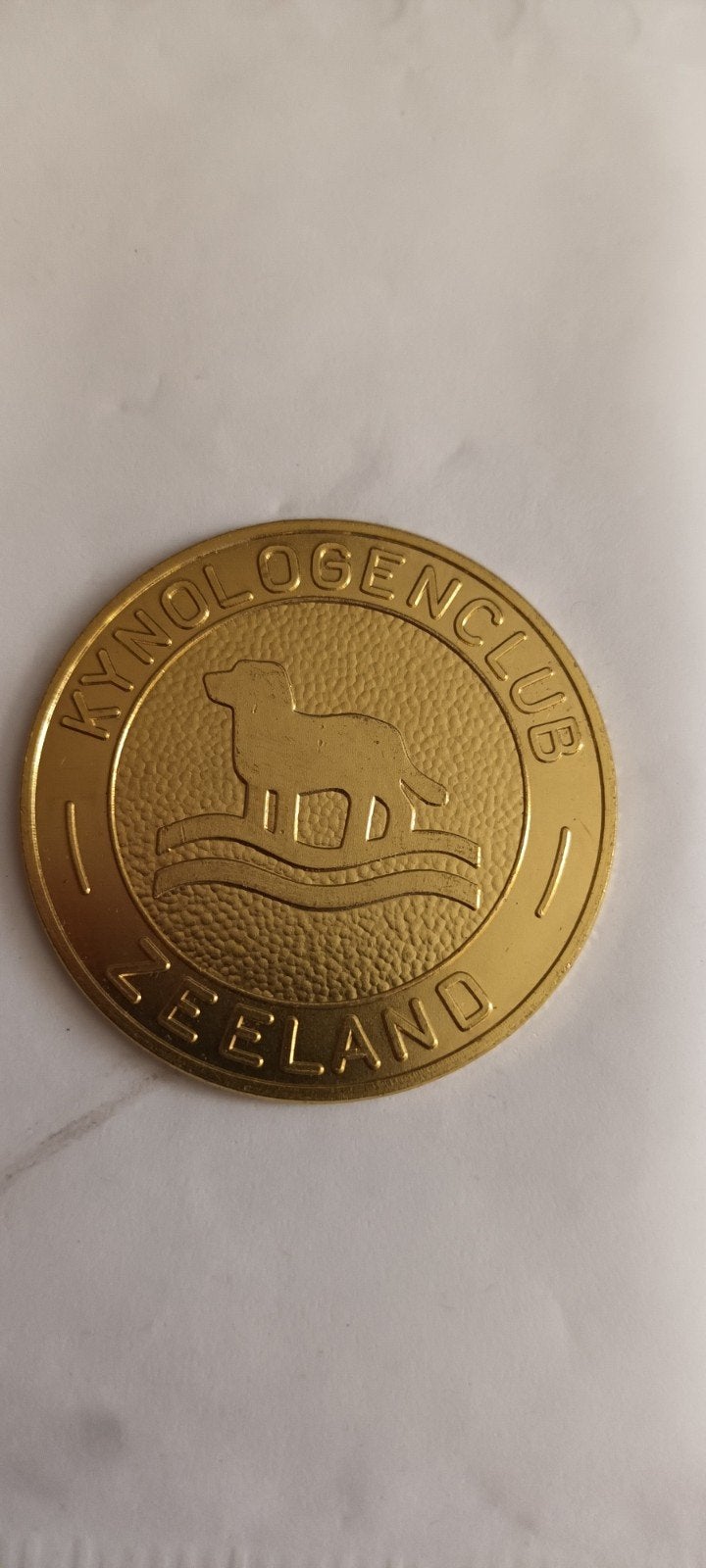 Gouden medaille Kynologenclub Zeeland, Postzegels en Munten, Ophalen of Verzenden, Goud, Nederland