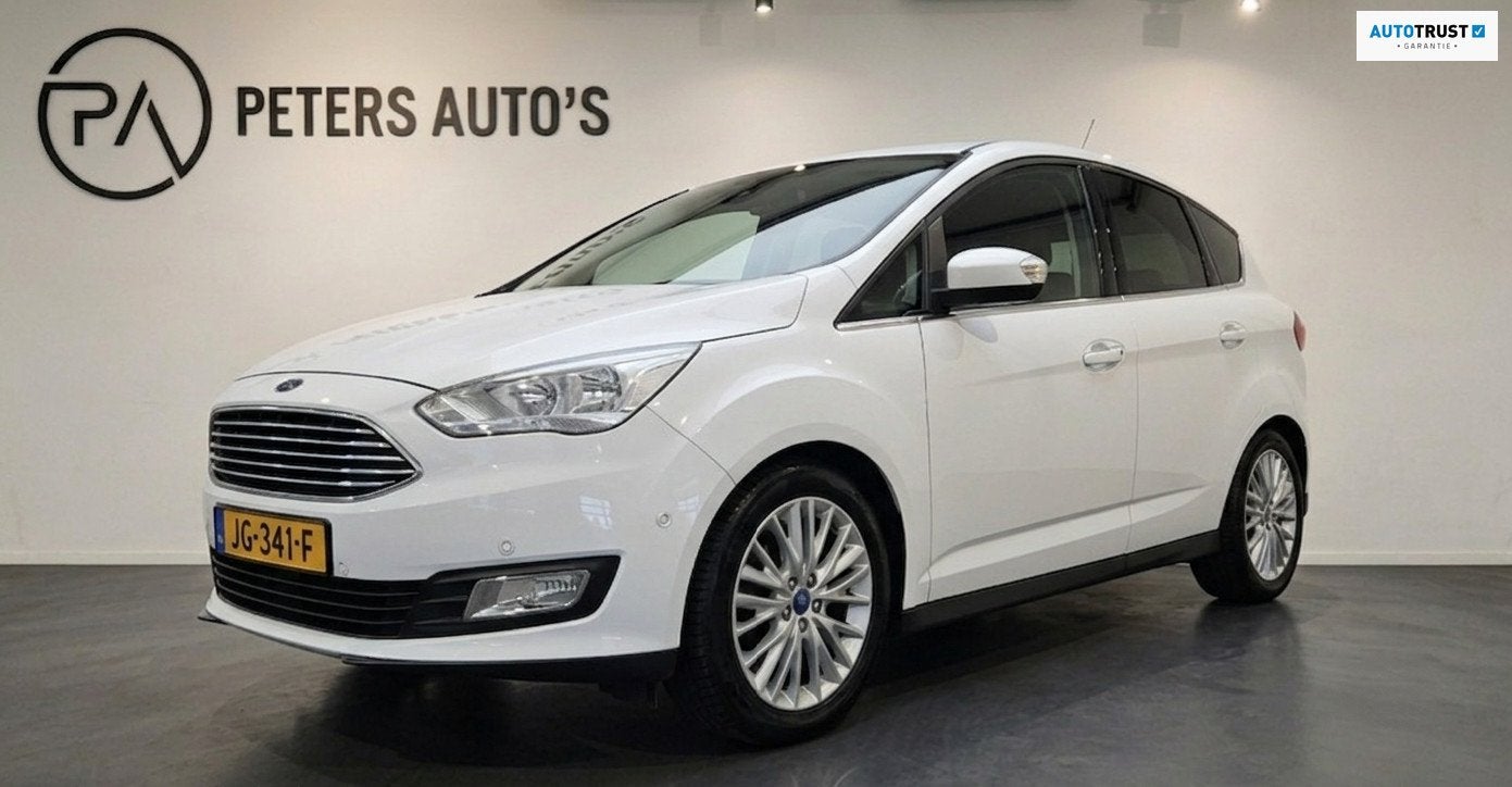 Ford C-Max 1.0 Titanium Park ass/Stoel-stuurverwarming/trekh, Voorwielaandrijving, 125 pk, Gebruikt, Handgeschakeld