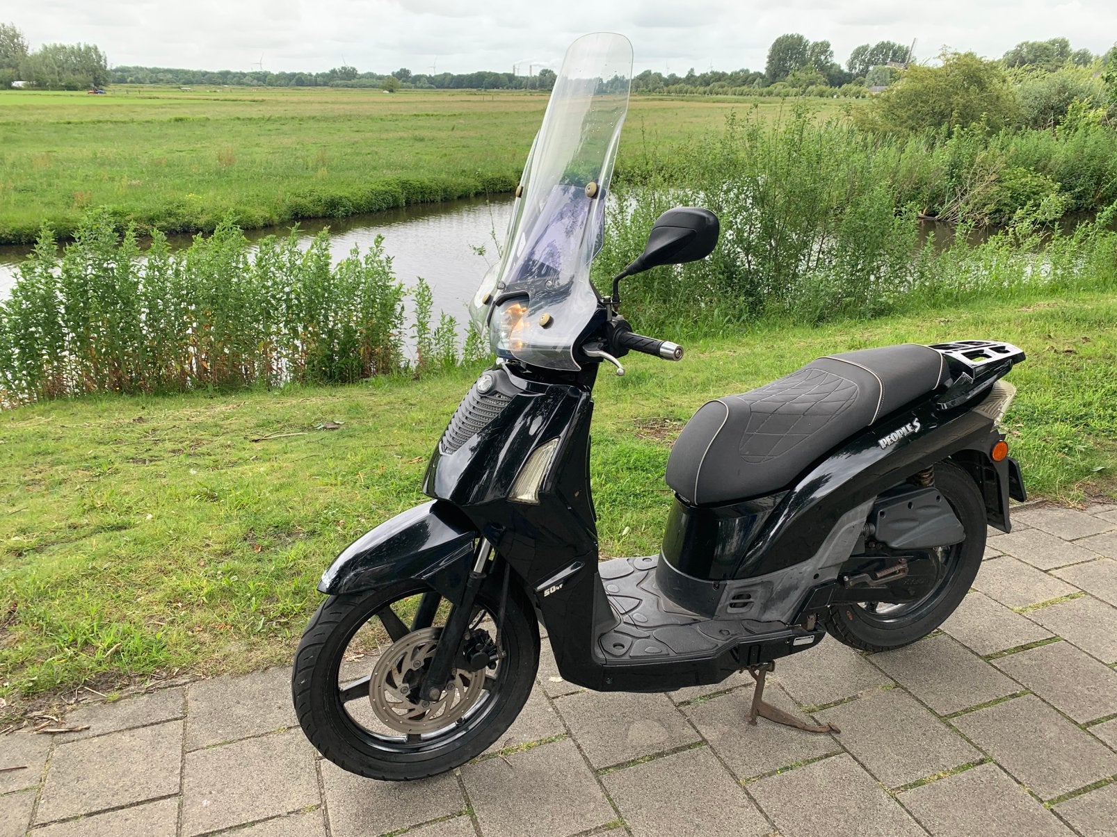 Kymco People S 2017 14.000 Km geel plaatje, Fietsen en Brommers, Ophalen, Gebruikt, Maximaal 45 km/u, 49 cc