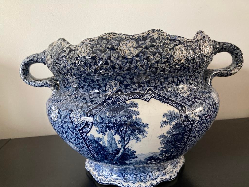 Antieke Villeroy & Boch bloempot, Antiek en Kunst, Antiek | Keramiek en Aardewerk, Ophalen