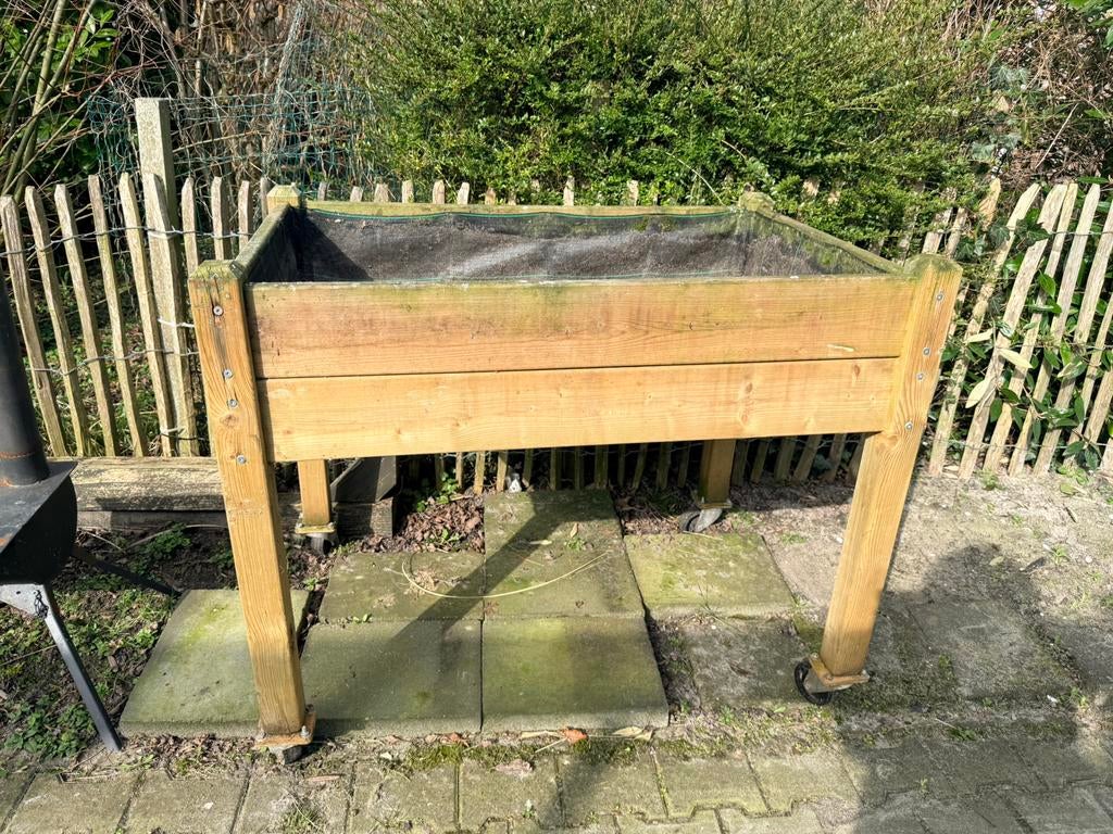 Kweekbak van hout, 100 cm of meer, Ophalen of Verzenden, Zo goed als nieuw, Rechthoekig