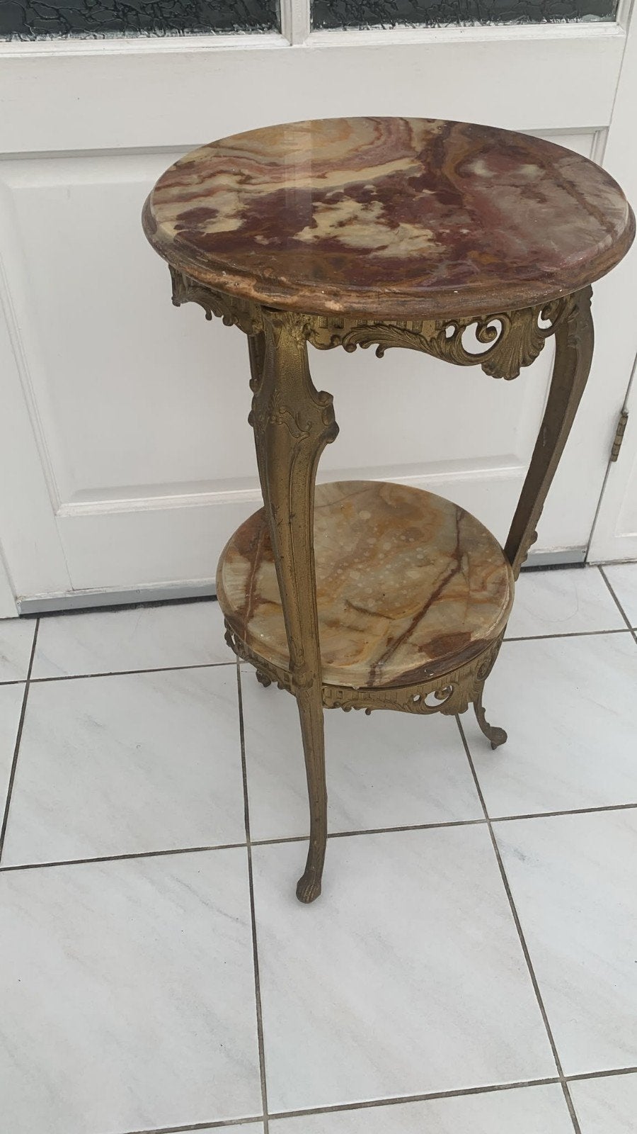marmeren vintage tafeltje, Ophalen