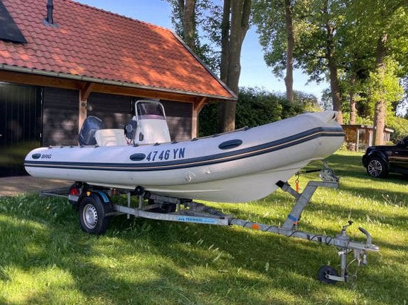 Brig Falcon 500L Rib met Yamaha F50 EFI 4 takt + trailer, Watersport en Boten, Ophalen, PVC, Zonnedek, Zo goed als nieuw