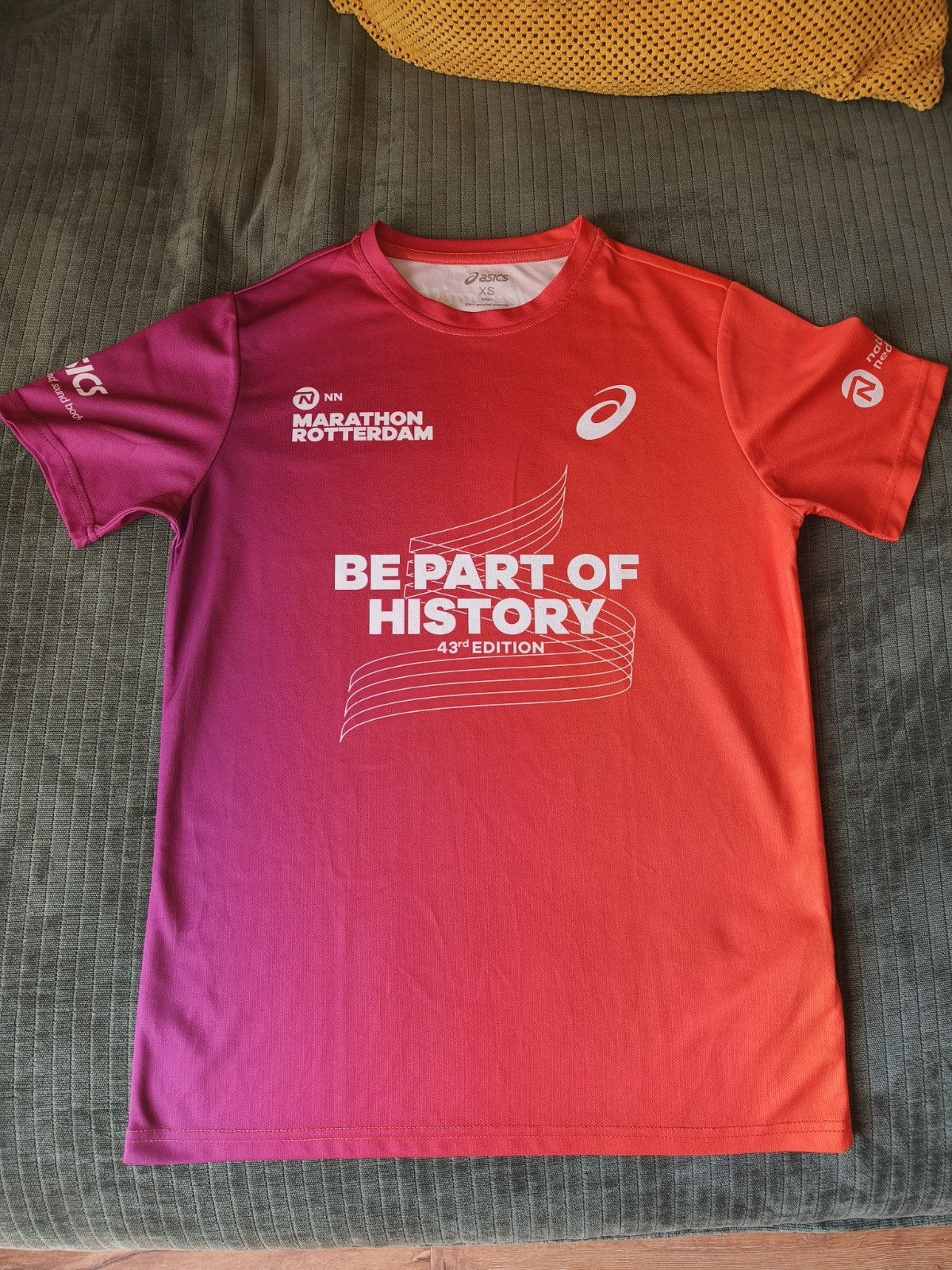 Origineel Marathon shirt Rotterdam Marathon 2024, Meerkleurig, Ophalen of Verzenden, Zo goed als nieuw, Hardlopen of Fietsen