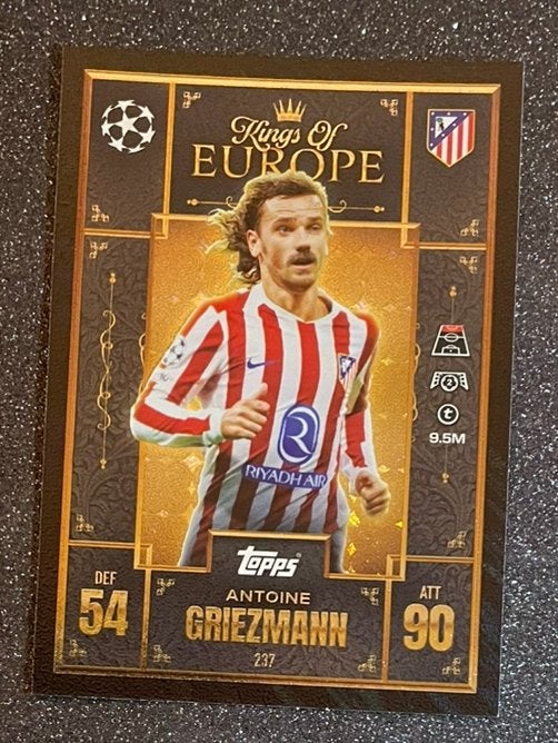 Topps MA EXTRA 25/26   KINGS OF EUROPE   GRIEZMANN  ATLÉTICO, Verzenden, Zo goed als nieuw, Plaatje