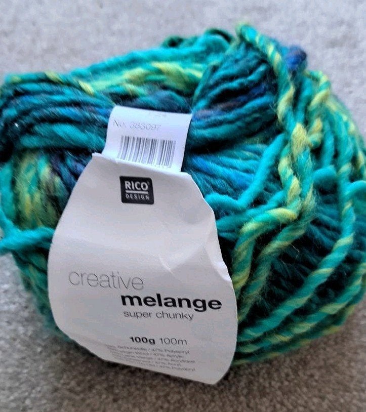 Rico Melange Super - Verloopgaren - Levendige Kleuren, Ophalen of Verzenden, Nieuw, Breien of Haken, Wol of Garen