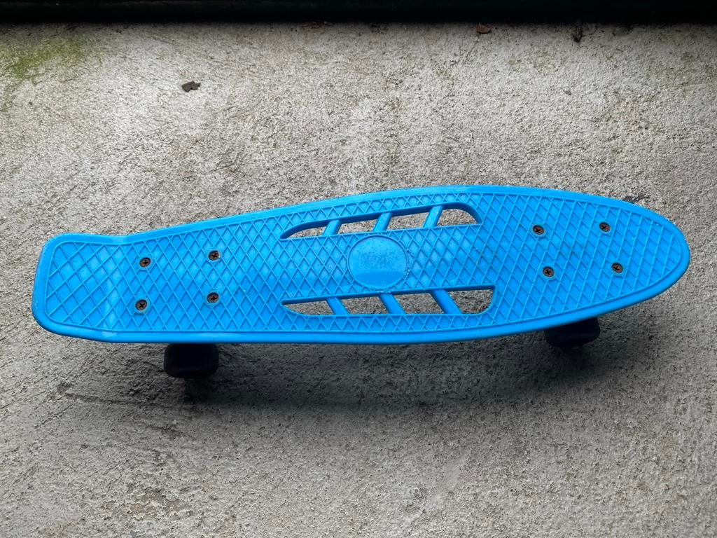 Mini Skateboard Blauw - Gebruikt, Ophalen, Gebruikt, Skateboard