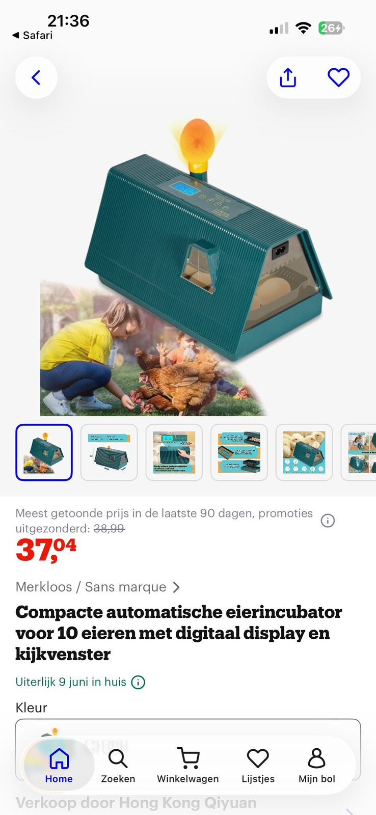 Broedmachine voor 10 eieren, Dieren en Toebehoren, Pluimvee | Toebehoren, Ophalen of Verzenden, Broedmachine