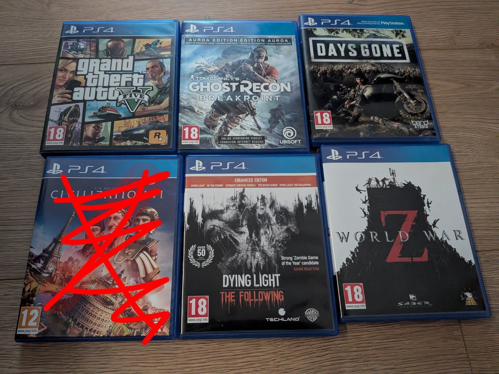 ps4 bundel games 5x, Spelcomputers en Games, Games | Sony PlayStation 4, Avontuur en Actie, Online, Gebruikt, Vanaf 18 jaar