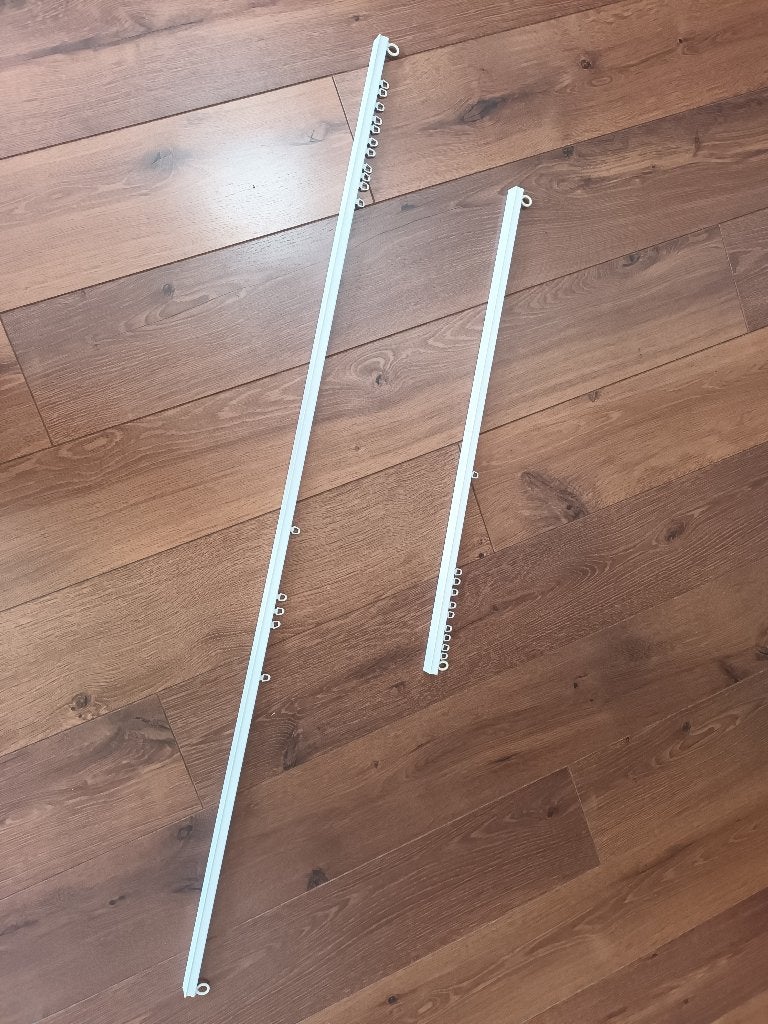 Gordijnrails gordijn rails rail gordijnrail 63 cm wit witte, Gebruikt, 63 cm, Wit, Metaal
