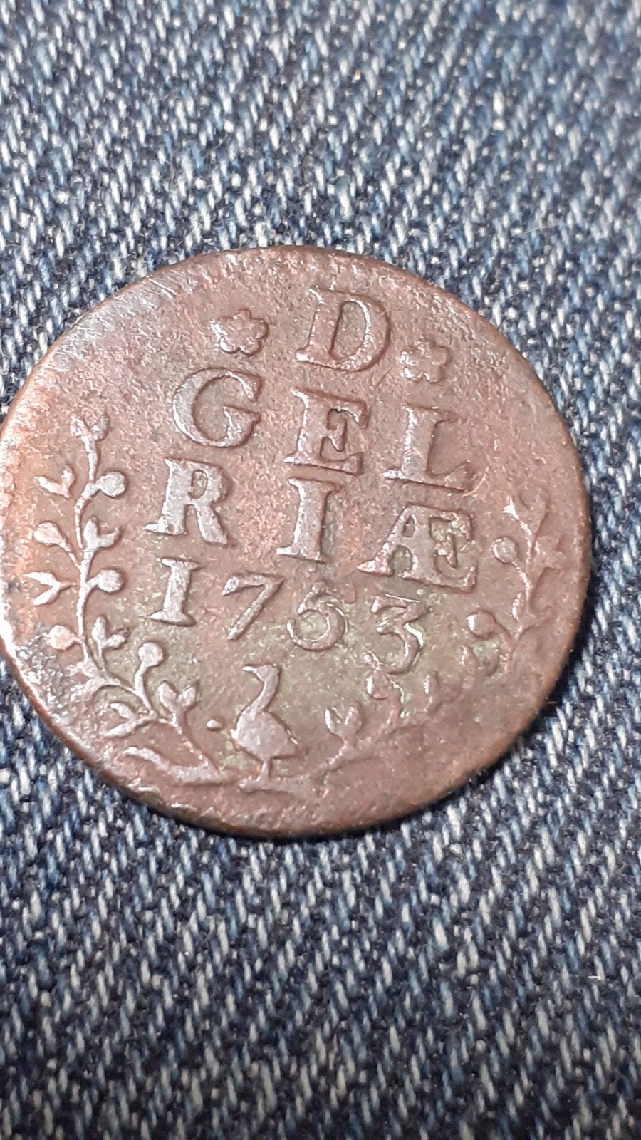 Zeldzame Duit Gelderland 1753 - Vóór Koninkrijk, Verzenden, Vóór koninkrijk, Overige waardes, Losse munt