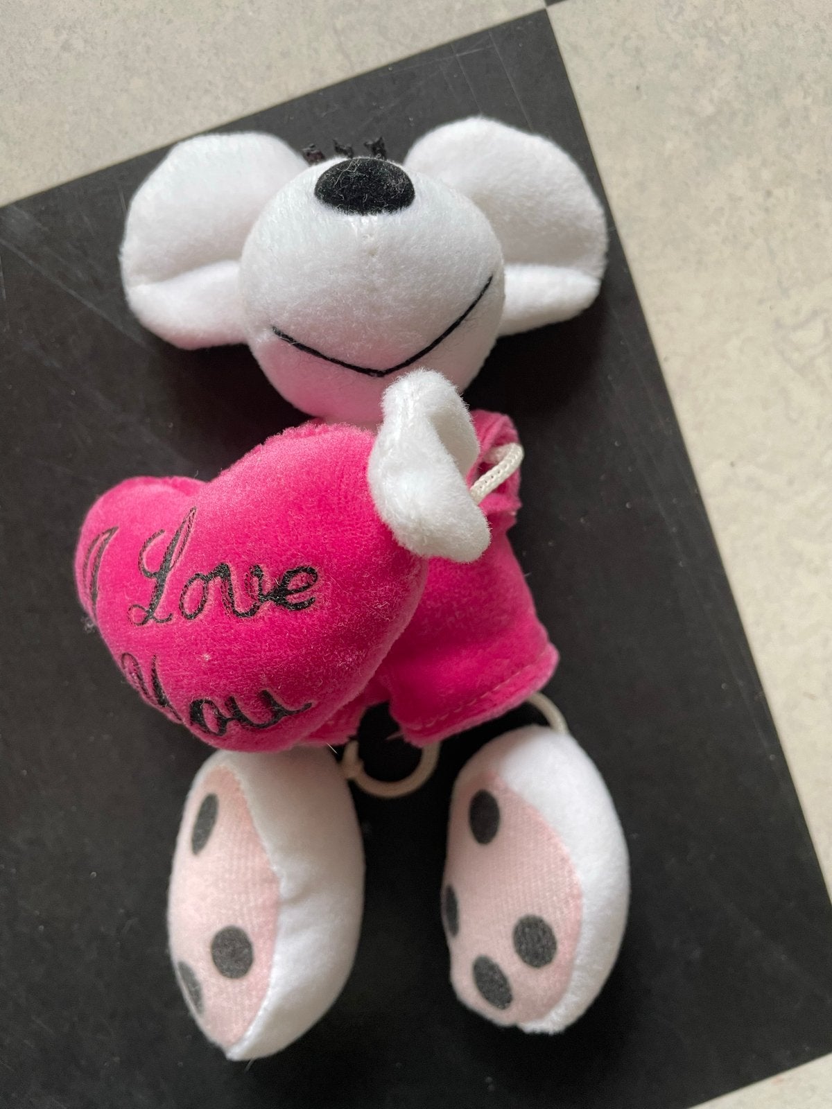 Leuke Diddl sleutelhanger met 'I Love You' hartje, Verzamelen, Diddl, Ophalen, Diddl, Zo goed als nieuw, Overige typen