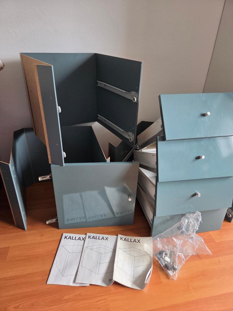 IKEA KALLAX inzet lades en deur, Huis en Inrichting, Ophalen, Zo goed als nieuw