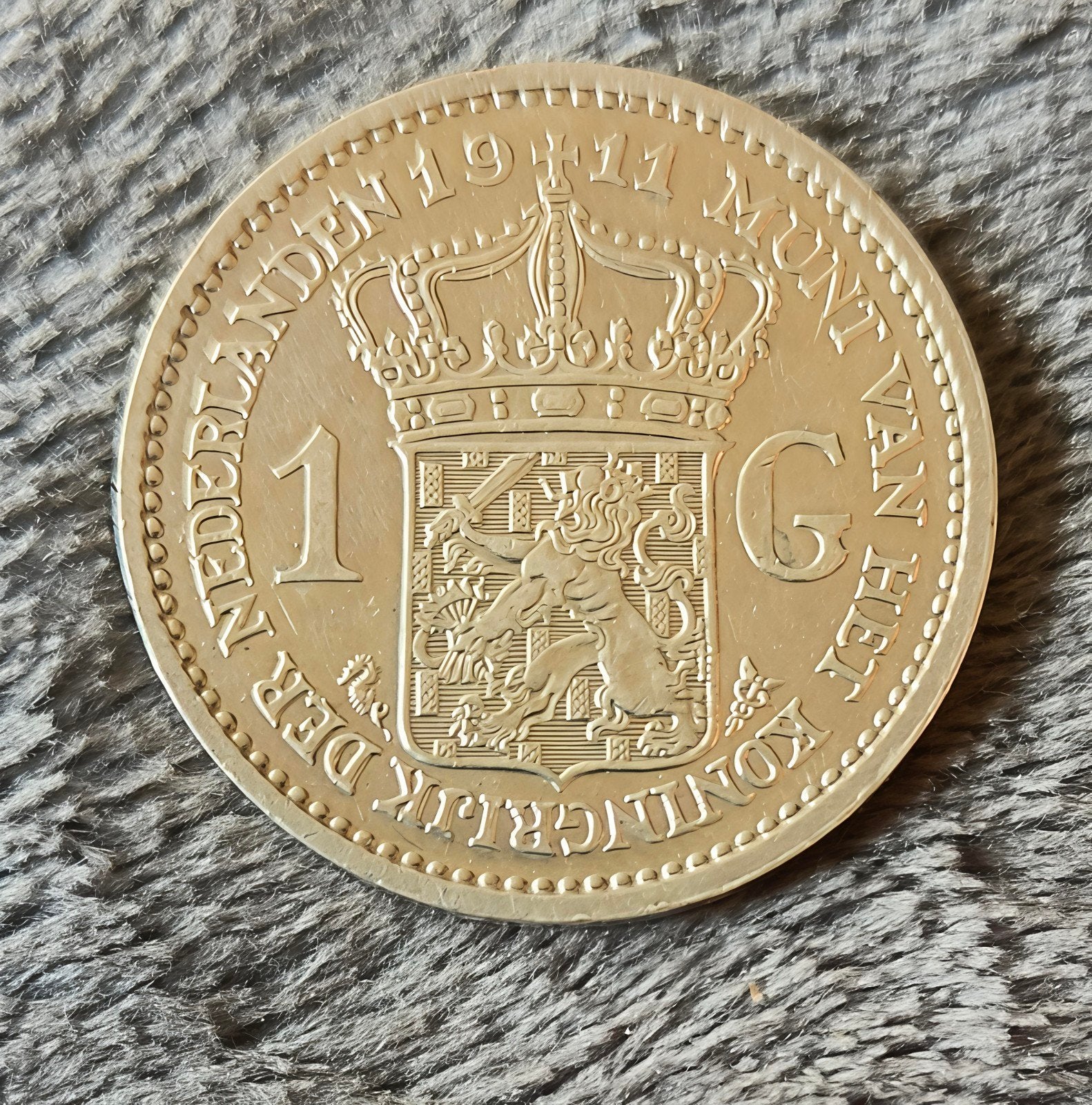 Zilveren 1 gulden 1911 Wilhelmina, Postzegels en Munten, Munten | Nederland, 1 gulden, Verzenden, Zilver, Koningin Wilhelmina