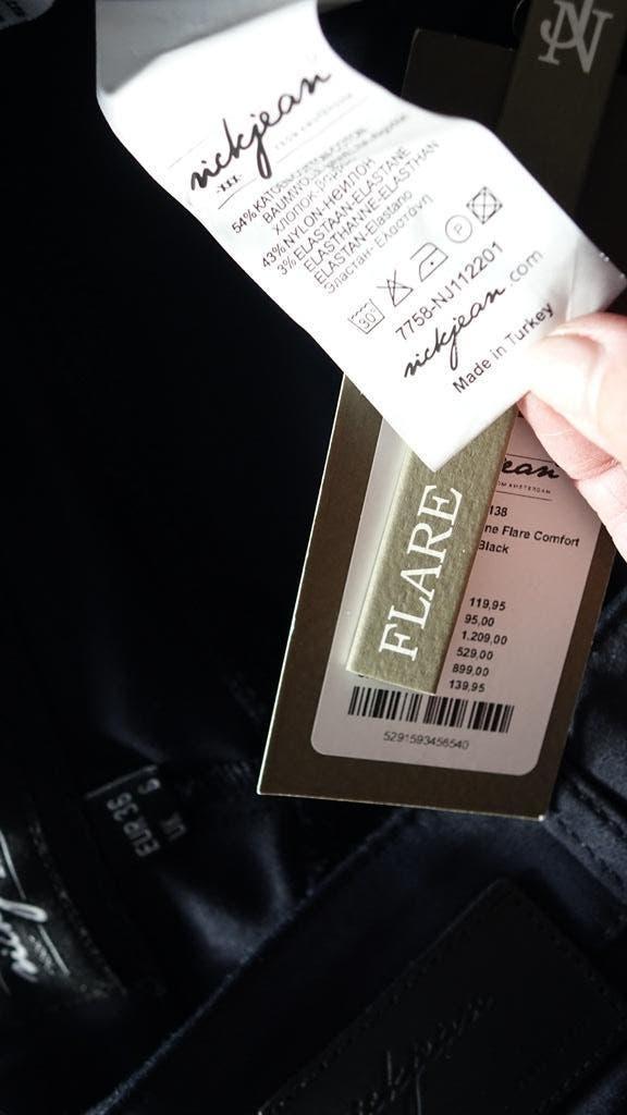 nieuwe zwarte NICKJEAN flair broek, Verzenden, Zwart, Nieuw, Maat 36 (S)