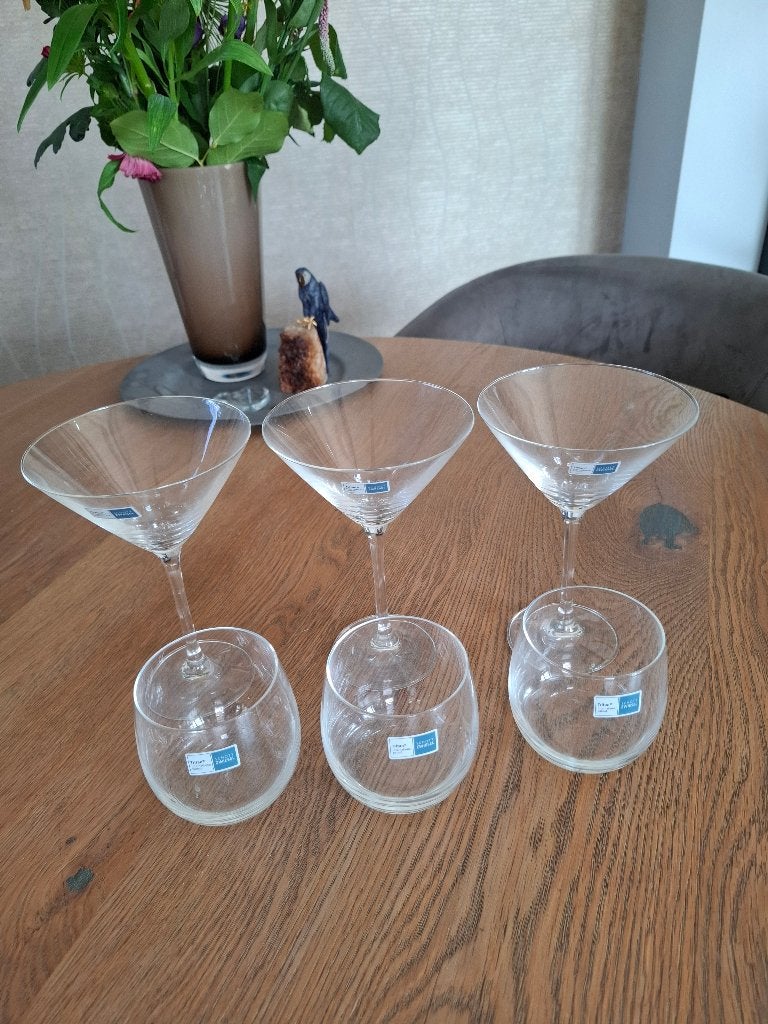 Schott Zwiesel Tritan glazen - 3 martini en 3 tumbler, Verzamelen, Ophalen of Verzenden, Nieuw, Overige typen