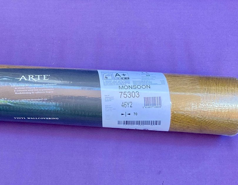 2 rollen Antique Gold behang - Arte Monsoon 2.0 Facet 75303A, Ophalen, 10 tot 25 m²