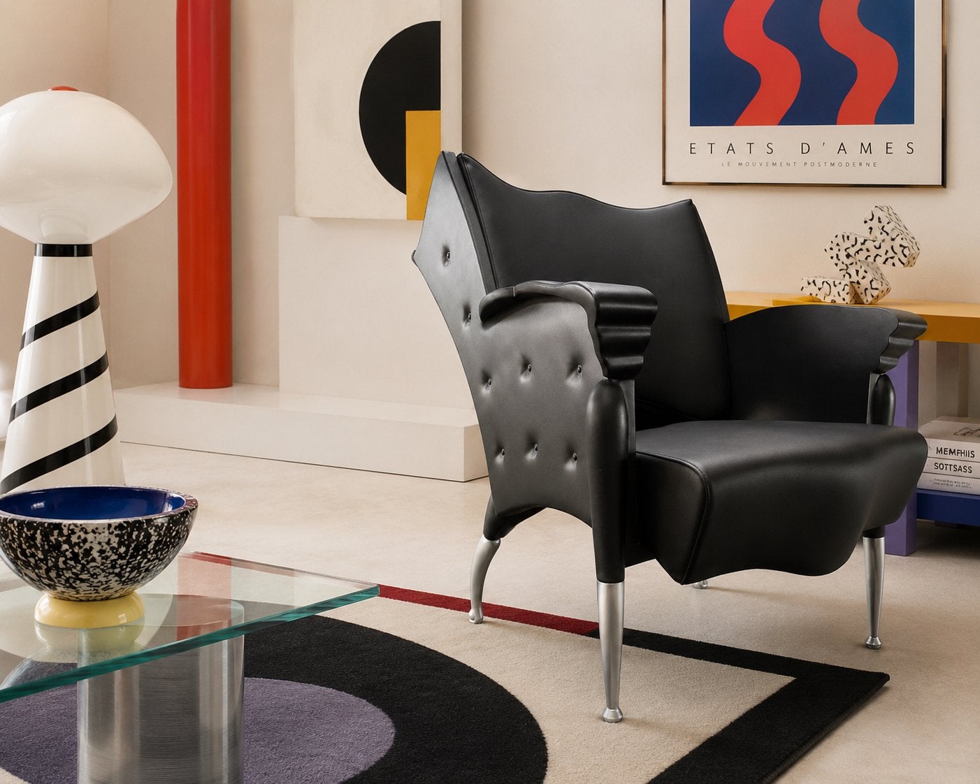 Borek Sipek Maletak fauteuil in prachtige staat, Ophalen, Zo goed als nieuw, 75 tot 100 cm, 50 tot 75 cm