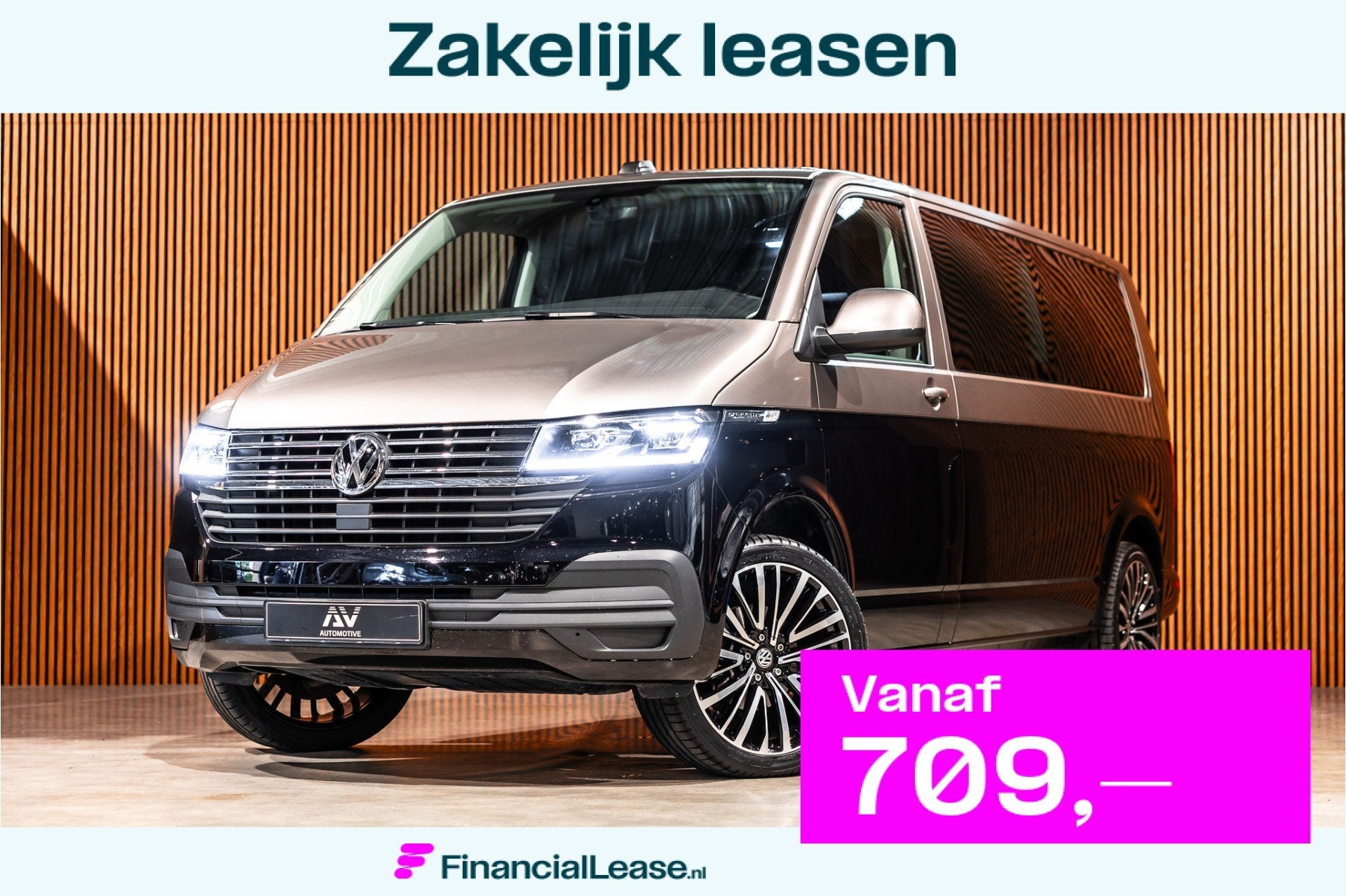 Volkswagen Transporter T6.1 2.0 TDI L2H1 DC Caravelle | Dubb, Dealer onderhouden, Stof, Gebruikt, 4 cilinders