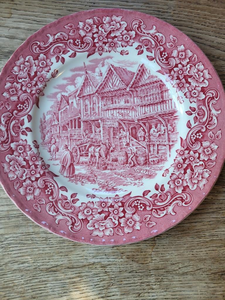 Royal Tudor Ware Engels Transferware Bord - Bowans Brewery, Ophalen of Verzenden