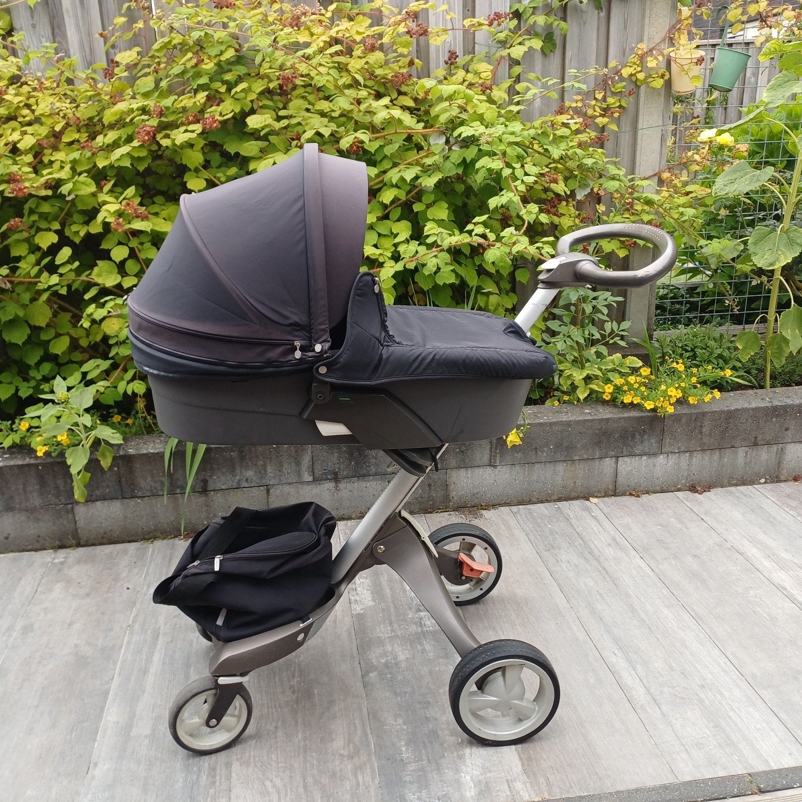 Stokke kinderwagen zwart, Kinderen en Baby's, Kinderwagens en Combinaties, Ophalen, Gebruikt, Kinderwagen, Overige merken